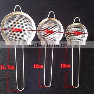 Highly Polished Satin-finished 18/10 Stainless Steel Kitchen Utensils Skimmer Integrated Hanging Loop S63 thumbnail-3