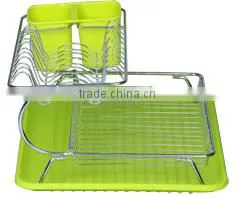 Metal Dish Rack With Plastic Tray thumbnail-2