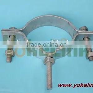 Secondary Rack Pole Mounting Bands Galvanized Steel Pole Band for Pole Line Hardaware thumbnail-2
