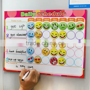 Custom Magnetic Weekly Planner Fridge Magnetic Board To-do List Kids Chores Chart thumbnail-3