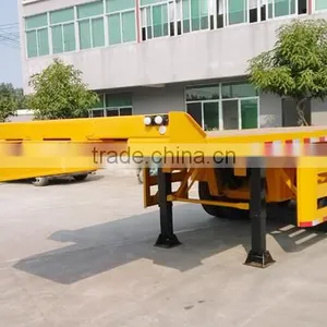 Container 2 Axle Flatbed Trailer of Trailer Truck thumbnail-1