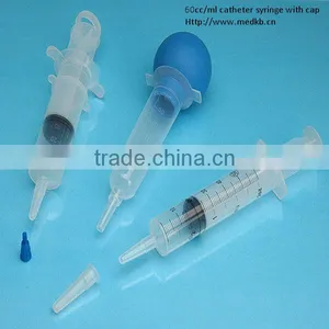 Clear 50cc/60cc Catheter Syringe With Tip Cap thumbnail-1
