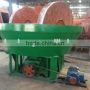 2017 New Design Wet Pan Grinder,Gold Mining Pan,double Roller Mill thumbnail-1