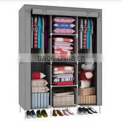 Modern Bedroom Steel Wardrobe, Single Clothing Storage Wardrobe thumbnail-1