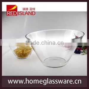 High White Glass Bowl, Large Salad Bowl, Soup Bowl thumbnail-2
