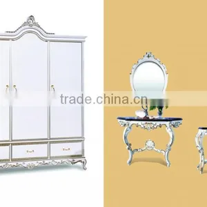 French Rococo Wardrobe, European Royal Bedroom Wardrobe Furniture thumbnail-4
