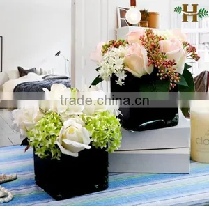 Cheap Clear Cube Glass Vases Wholesale thumbnail-5