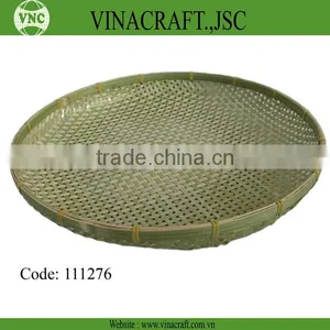 Shallow Bamboo Basket Use for Keep Fruit When Dry thumbnail-1
