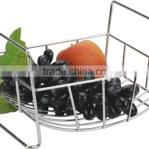 2016 High Quality New Arrival Metal Wire Standing Fruit Basket thumbnail-1