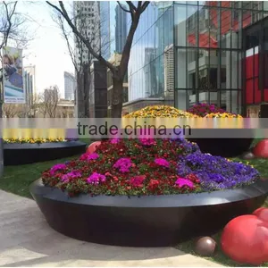 FO-306 Round Tapered Fiberglass Planter for Decoration thumbnail-4