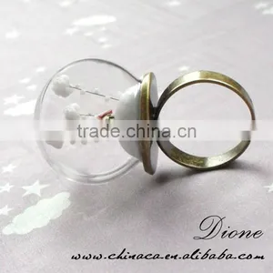 Hot Sale DIY Jewelry Dandelion Glass Ball With Wish Pendant thumbnail-6