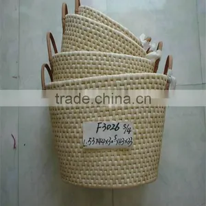 Linyi County Lucky Weave Crafts Dried Corn Husks Knitting Gift Basket thumbnail-1