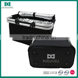 600D Polyester Folding Cooler Picnic Basket thumbnail-6