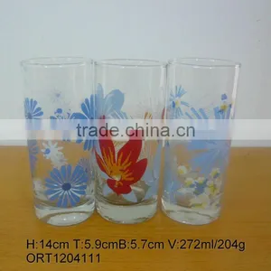 9oz Long Drink Glass Cup With Silk Screen Printing thumbnail-1