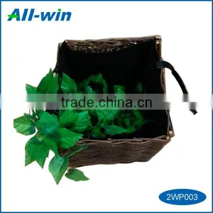 High Quality Easy Use Antique Rattan Basket Garden Willow Planter thumbnail-2