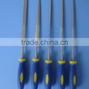 Diamond Needle Files Set With Blue Rubber Handle thumbnail-1