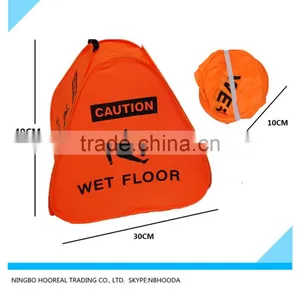 16-Inch Bright Orange Caution Wet Floor Pop Up Cone thumbnail-1