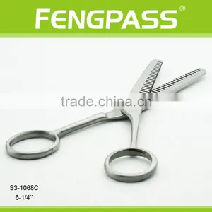 S3-1068C 6-1/4" Inch 2CR13 Stainless Steel Blade With Stainless Steel Plastic Barber Use Thinning Tool Hair Scissors thumbnail-3