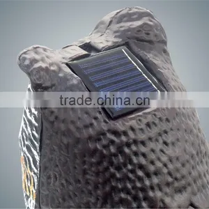 Popular Hoot Solar Scarecrow PE Detective Water Proof Detterent Garden Solar Powered Bird Scare Electronic Plastic Sonsor Owl thumbnail-4