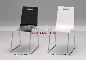Modern Home Furniture Acrylic Dining Chair, Simple Plastic Design Coffee Chair thumbnail-6