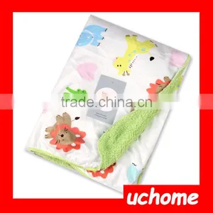 UCHOME Newborn Baby Blanket/Baby Outdoor Blanket/Soft Plush Infant Blanket thumbnail-3