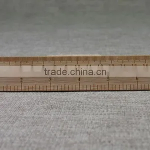 Natural Wooden Ruler With Logo thumbnail-3