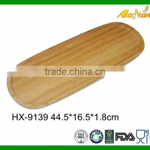 Wholesale Wood Bamboo Tea And Coffee Food Tray Long Bread Serving Tray thumbnail-1