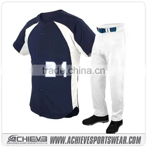 Custom Button Down Baseball Jersey/ Toddler Baseball Jersey/ Blue Jays Baseball Jersey thumbnail-5