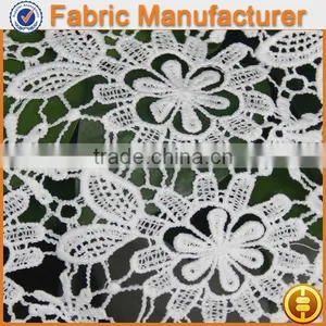 Cicheng Textile Wholesale Fashion African French Lace Fabric/water Soluble Lace Fabric/ Chemical Lace thumbnail-1