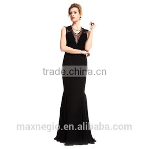 New V Neck Spaghetti Strap Online Univision Boutique Sequin Fabric Long Mermaid Evening Dress thumbnail-2