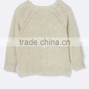 High Quality Baby Sweater Design With Patch Pocket Mock Button (BKNB31) thumbnail-2