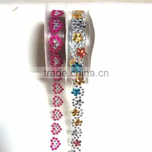 Customized Mixed Color Crystal Diamond Acrylic Sticker Rhinestone Gem Roll Crystal Sticker thumbnail-6