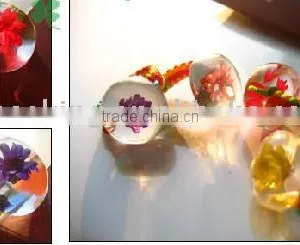 Fashion Amber Rings, Special Finger Rings, Flower or Insect Rings,artificial Jewelry,hand-made Jewelry,DIY Amber Items, Rings thumbnail-1