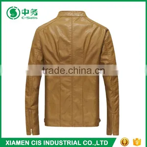 Chinese Manufacturers Sale Fashion Western Mens Leather Jacket thumbnail-3