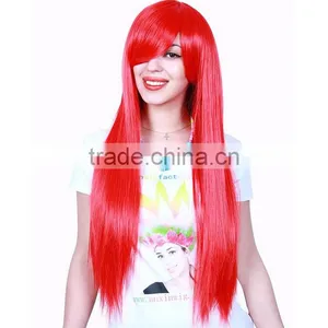 Bright Colorful Women Synthetic Hair Wig Halloween Cosplay Costume Party Wigs High Quality thumbnail-4