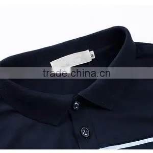 Cool Black Men 5% Spandex 95% Cotton Polo t Shirts,custom Plain Turn Down Collar Polo Shirts With Customized Logo thumbnail-2