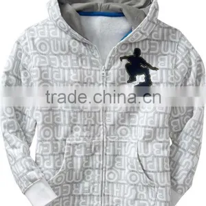 BOYS PRINTED STYLISH ZIPPER UP HOODY thumbnail-1