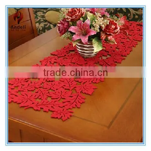 Soft Polyester Leaf Shape Anti Slip Clear Table Pad thumbnail-1
