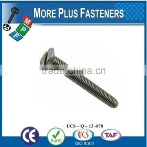 Made in Taiwan Slot Recessed Flat Countersunk Head Machine Screw thumbnail-2