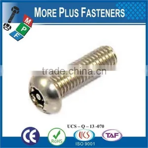 Made in Taiwan Button Head Torx Tamper Cap Screw thumbnail-4