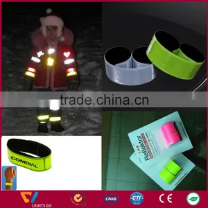High Light Pvc Flocking Reflective Slap Bracelet/Slap Wristband/Slap Band thumbnail-6