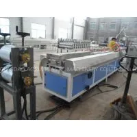 Bule Plastic Profile Extrusion Line , Wood Plastic Wpc Profile Machine One Year Warranty thumbnail-1