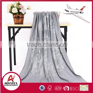 Cable Knitted Printing Modacrylic Airline Blanket thumbnail-1