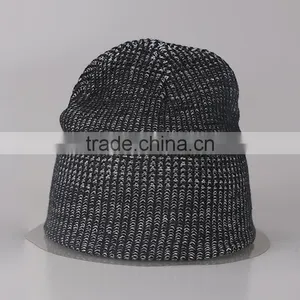 Wholesale Custom Winter Funky Free Polyester Fabric Knitted Beanie thumbnail-5