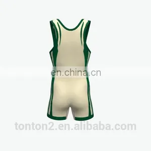 OEM Custom Logo Cheapest Price Summer Men Casual Design 100% Organic Cotton Wrestling Singlet thumbnail-4
