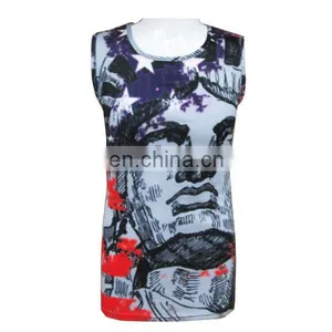 Sublimation Custom Burnout Tank Top Men , Burnout Tank Top Women thumbnail-6