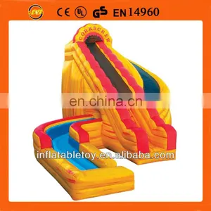 2014 New Corkscrew Fire With Landing Inflatable Water Slide thumbnail-1