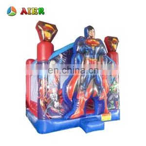 Wholesale Price Bounce Castle / Vinyl Inflatable Castle / Superman Kids Castle Beds thumbnail-1