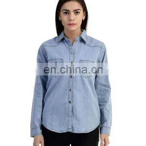 FULL DENIM WOMEN SHIRT thumbnail-1