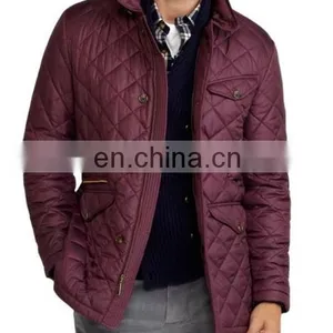 Wholesale Quilted Jackets -Men Quilted Luxurious Lean-Fitting Leather Bomber Jacket thumbnail-1